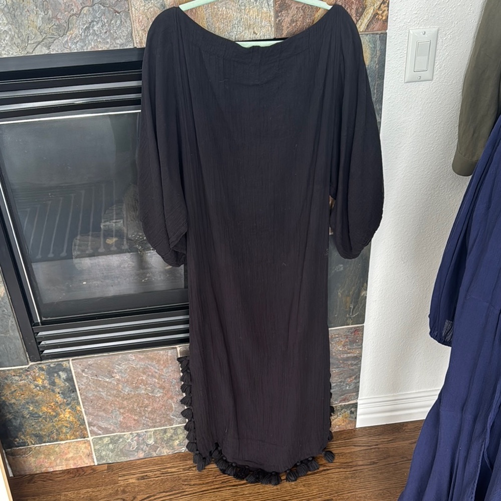 Rhode Black Dress with Tassel Detail
